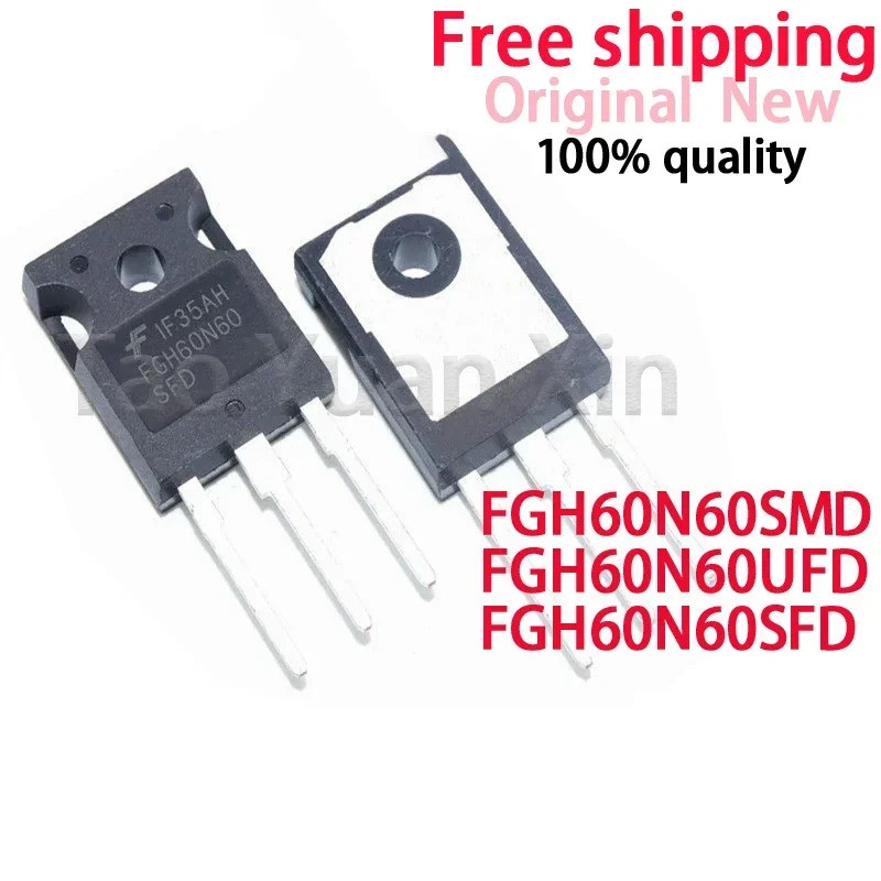 5 Chiếc FGH60N60SMD FGH60N60UFD FGH60N60SFD FGH60N60 60N60 TO-247 Hiệu Ứng Trường Transistor