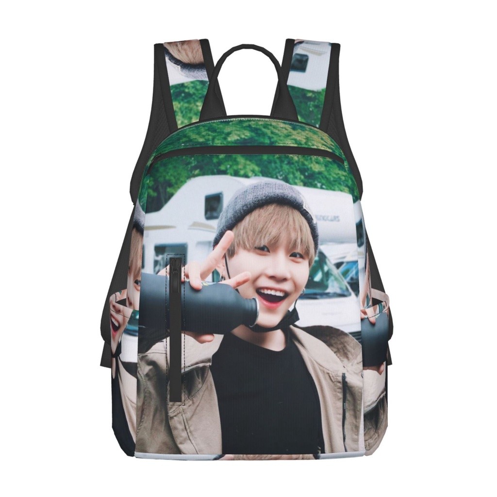 FE2 BTS SUGA Ba lô nhẹ Túi đi học trẻ em dung tích lớn Ba lô giải trí