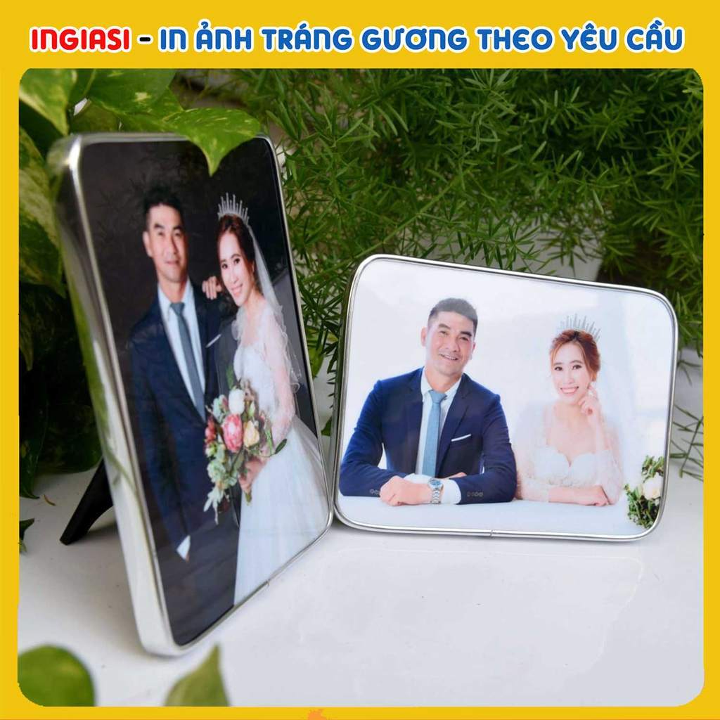 Khung ảnh 13x18, 15x20, 20x30, 30x40, 30x45 tráng gương trang trí nhà, bàn làm việc, in hình cưới, s