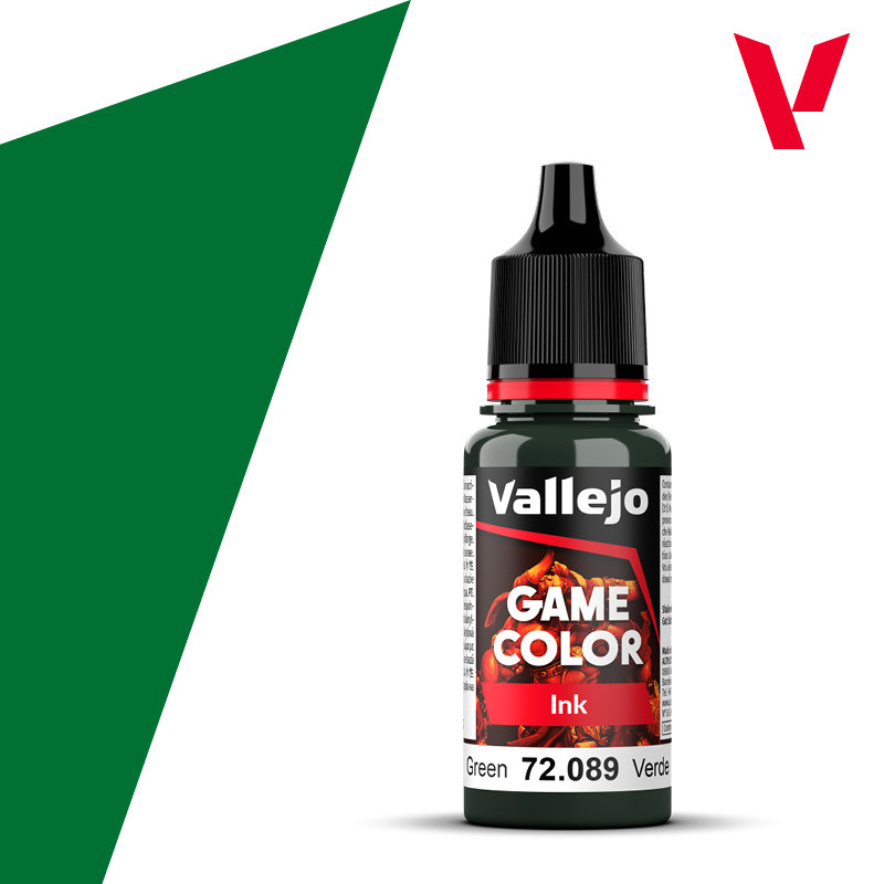 Spot Goods#vallejo Spain AV72089green INK Ink Eco-friendly Water-based Model Warhammer Game Color Ha