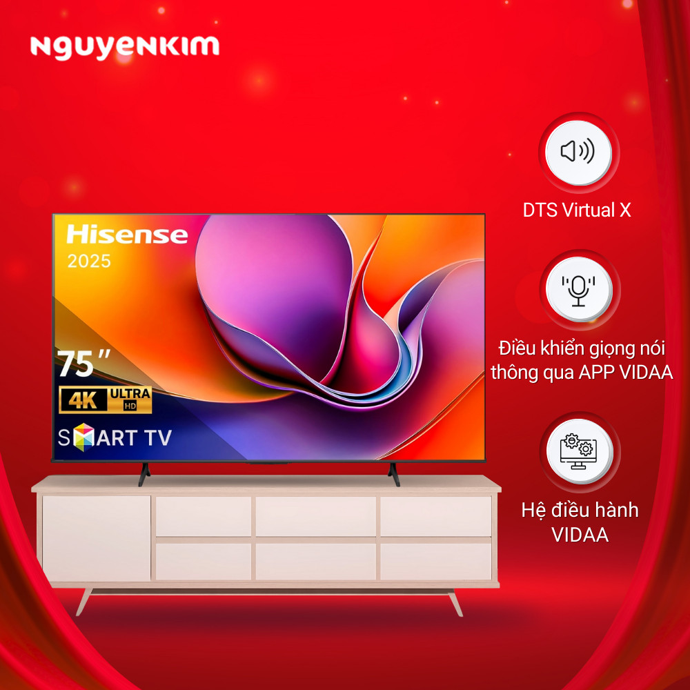 Smart Tivi Hisense 4K 75 inch 75A6Q