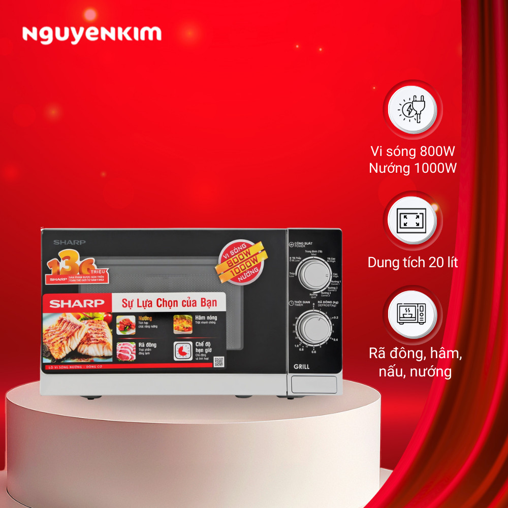 Lò vi sóng Sharp 20 lít R-G222VN