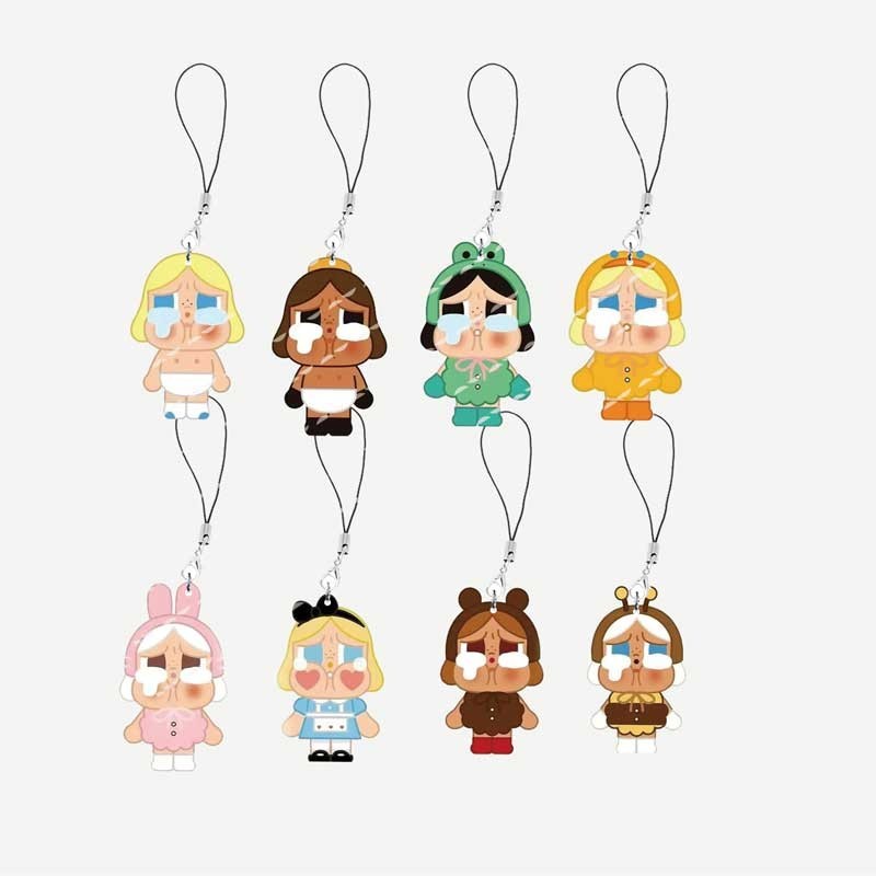 Crybaby  Mobile Phone Charms Acrylic Ctue Crybaby Small Pendant Phone Chain Key Ring Keychain Fans G