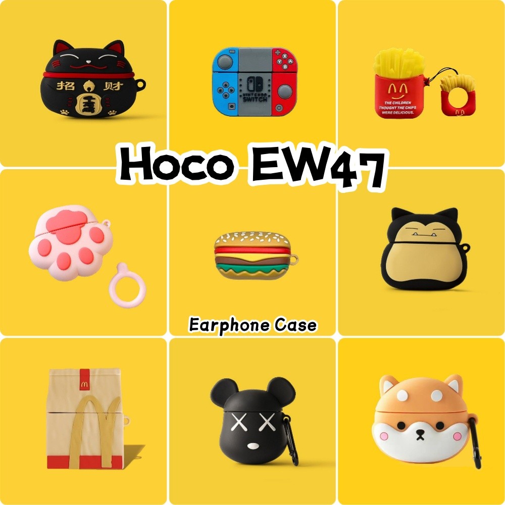[Yoshida] Dành Cho Vỏ Hoco EW47 Vỏ Tai Nghe Silicon Mềm Hoạt Hình Dễ Thương Vỏ NO.5