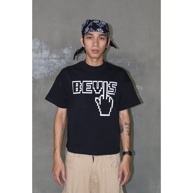 BEVIS T-SHIRT (BLACK) - ÁO THUN BEVIS FORM BOXY (ĐEN)