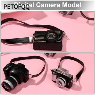 Mô hình máy ảnh kỹ thuật số PETOFQQ Thời trang Mini SLR Đồ chơi trẻ em có thắt lưng màu đen