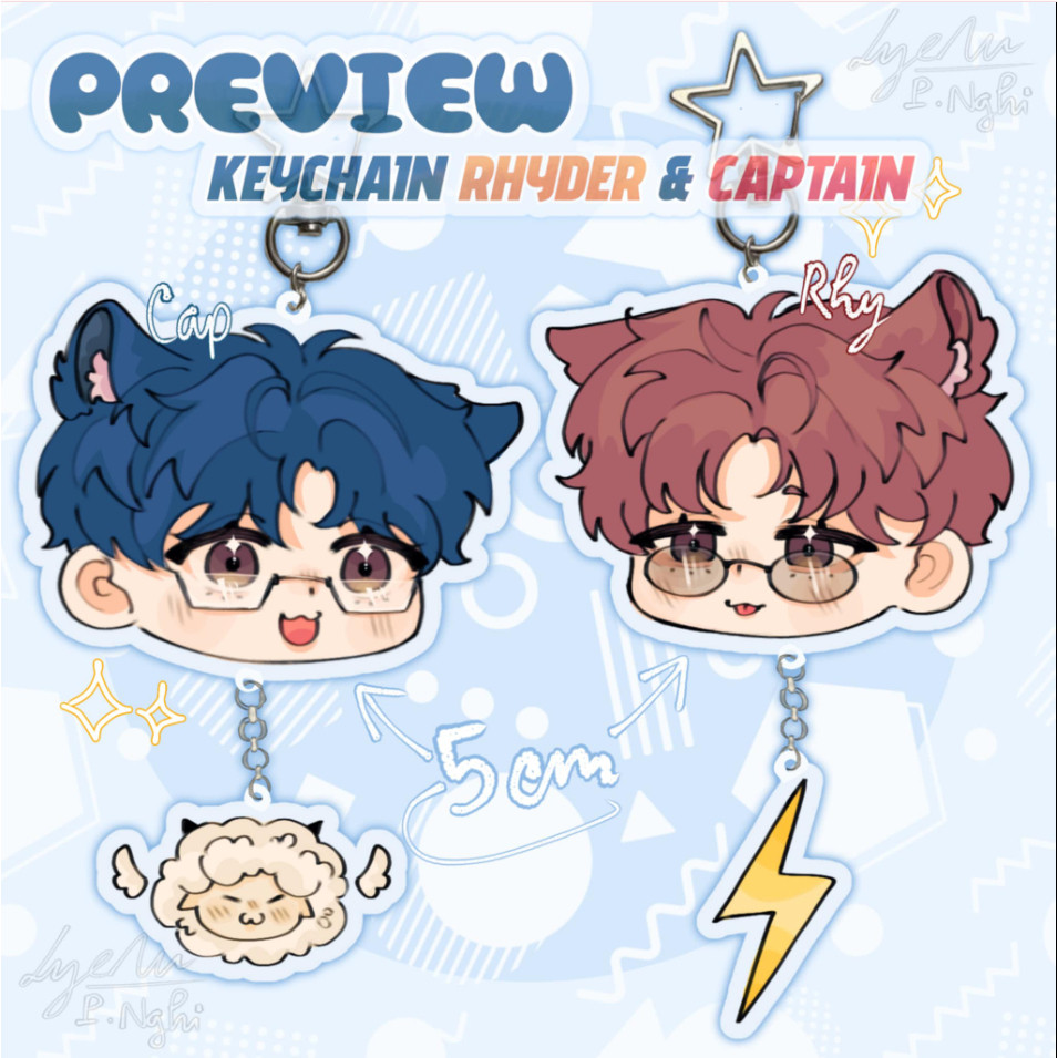 keyring/standee móc khoá RHYDER VS CAPTAIN