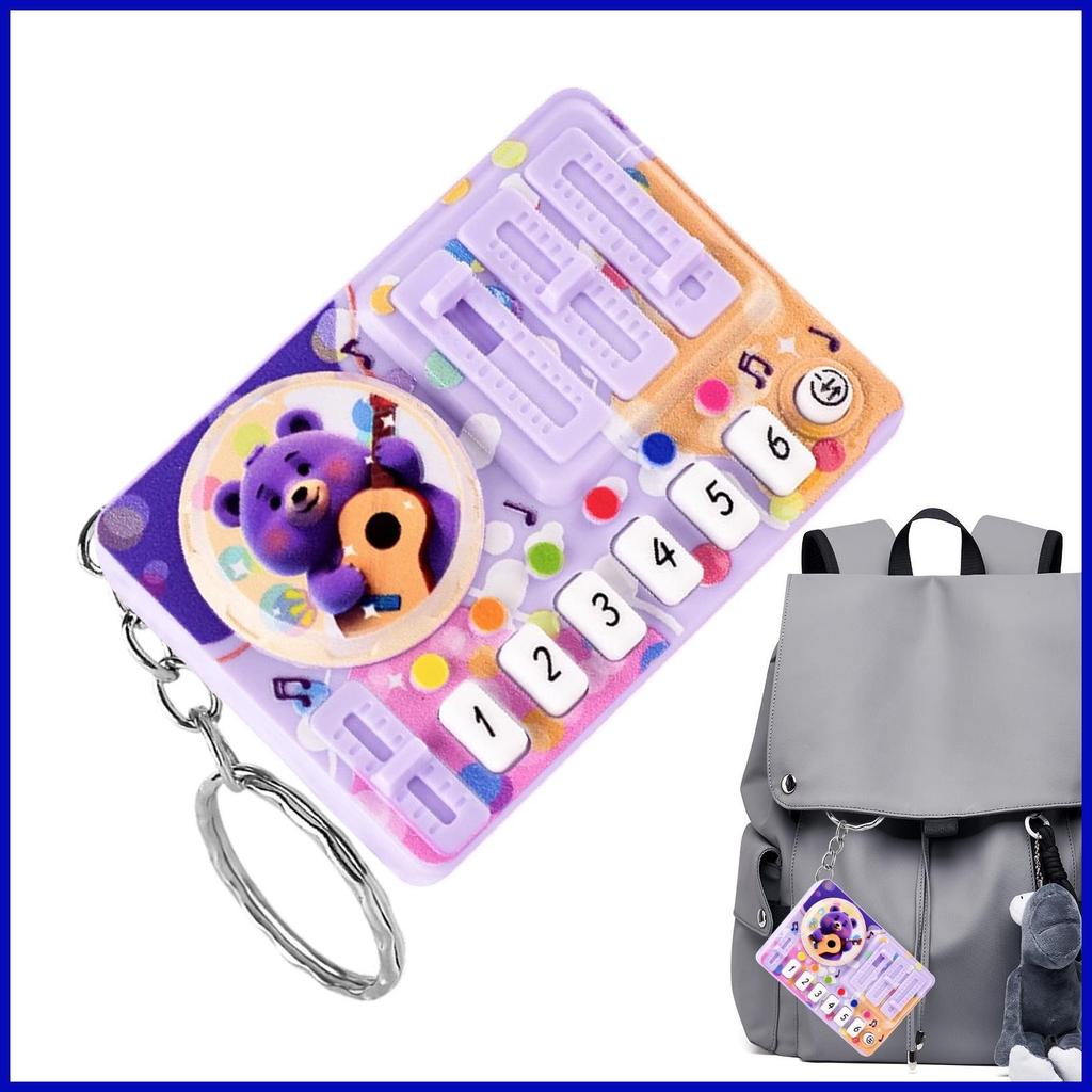 Mini DJ Móc Khóa Hoạt Hình Dễ Thương Túi Charm DJ Player Móc Chìa Khóa Cho Trẻ Em Bé Trai Bé Gái Trẻ