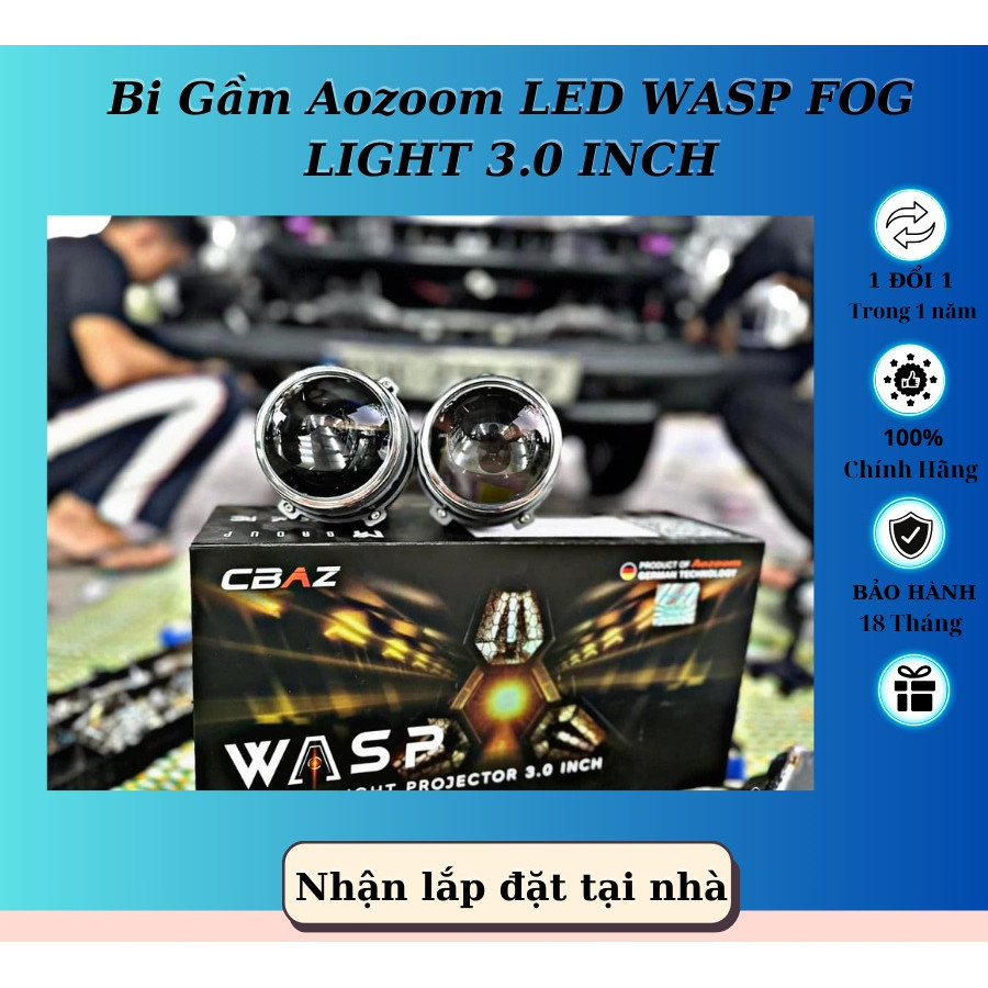 Bi Gầm Aozoom LED WASP FOG LIGHT 3.0 INCH