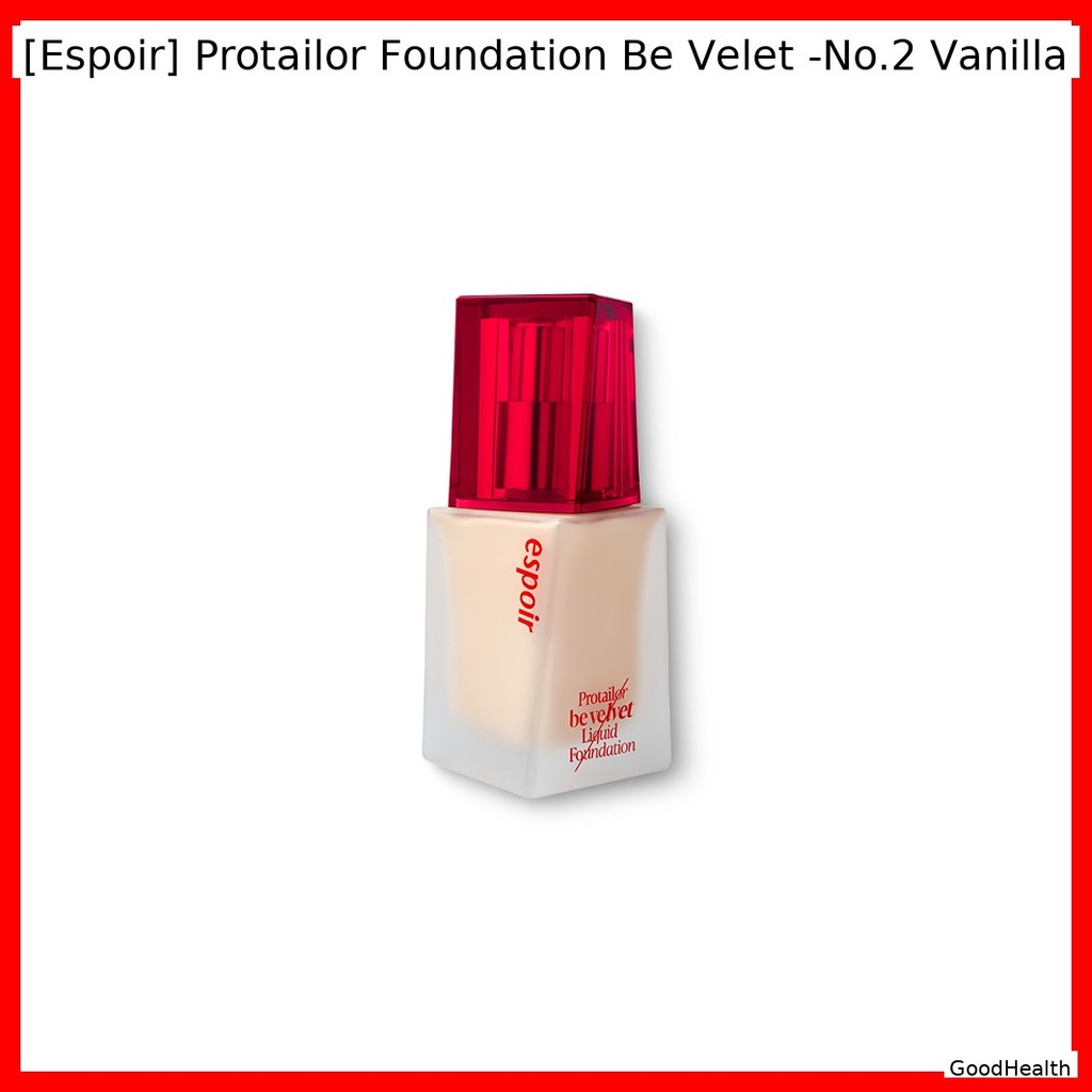 [Espoir] Protailor Foundation Be Velet -No.2 Vanilla / Korean Foundation / Velvet Finish / Chính hãn