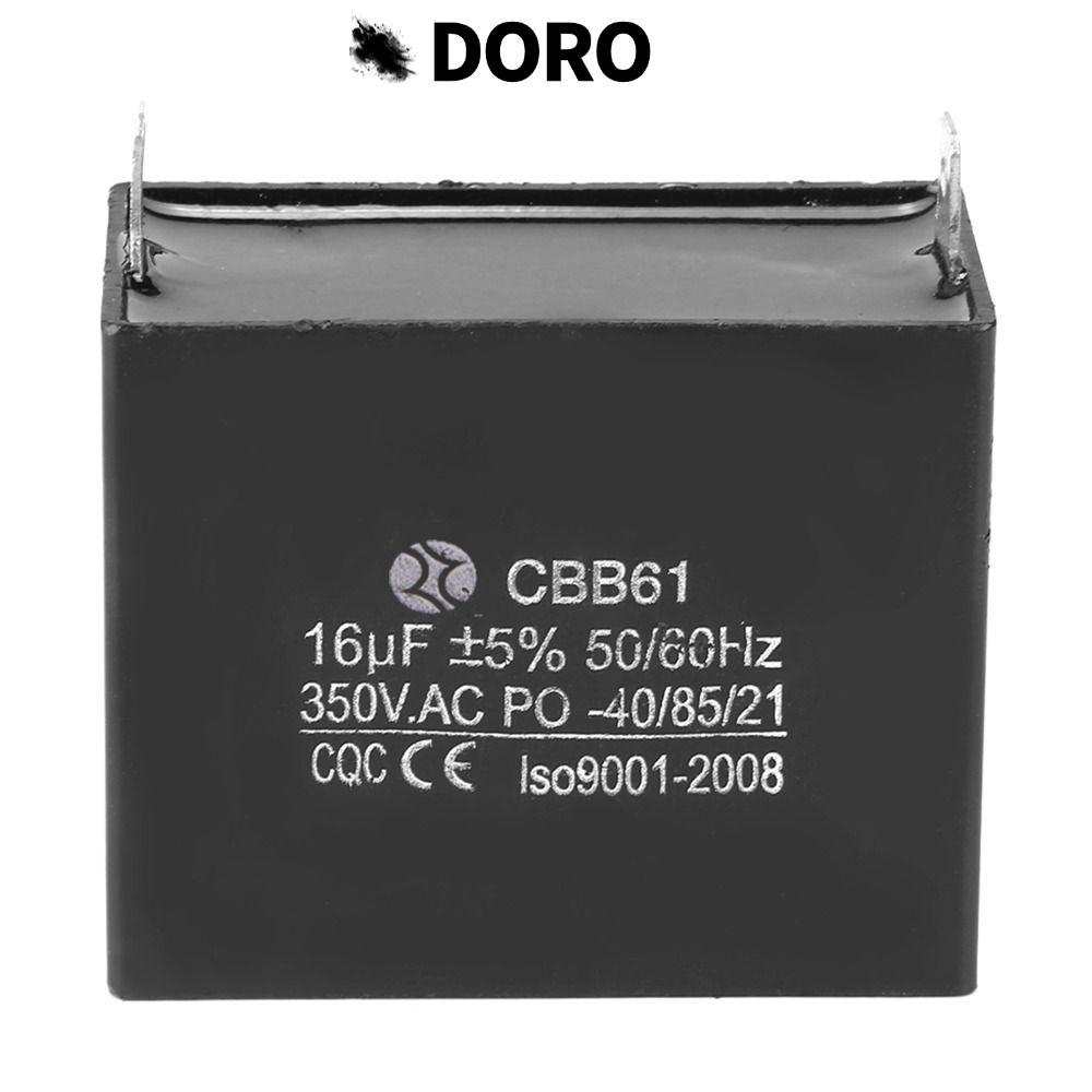 Tụ điện DORO CBB61, Tụ điện máy phát điện CBB61 16uF, Linh kiện điện 50 / 60Hz -40 / 85 / 21 350V AC