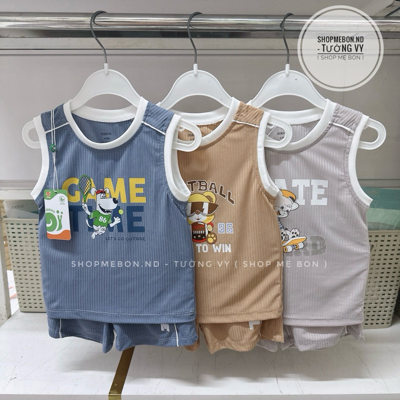 [ Dokma ] Bộ ba lỗ Dokma mềm mát cho bé trai bé gái