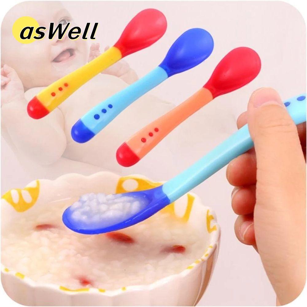 Thìa Silicon ASWELL Thực Phẩm Mềm Màu Kẹo Trẻ Em Nĩa