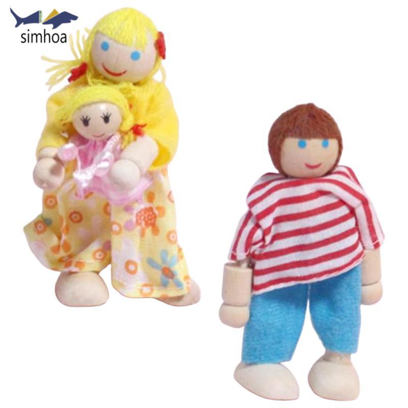 Bộ Gia Đình Nhà Búp Bê Simhoa Búp Bê Thu Nhỏ Cho Bé Trai Bé Gái Mầm Non Trẻ Em