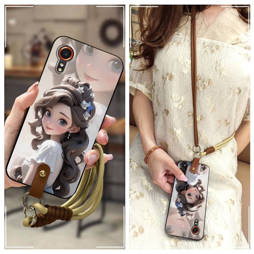 Ốp Điện Thoại Đeo Ngang Dễ Thương Cho Samsung Galaxy XCover7 / SM-G556B Bảo Vệ Bền Chống Bụi Chống V