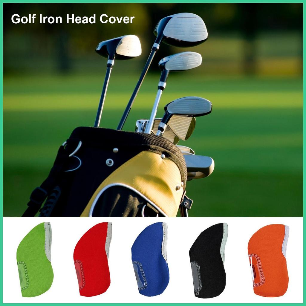 Golf Iron Head Covers 10 chiếc Iron Head Covers Golf Club Covers với thiết kế có thể nhìn thấy Vỏ đầ