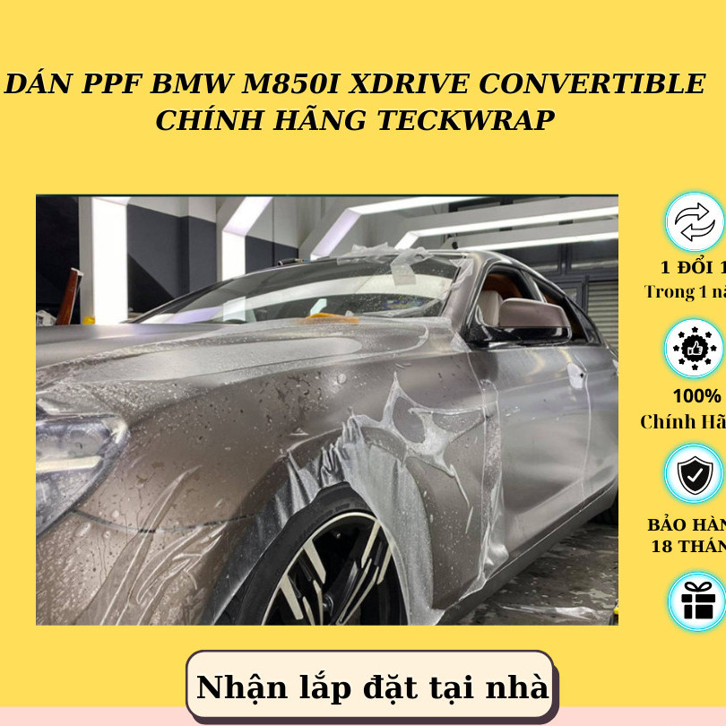 NEW 2026  Dán PPF BMW M850i xDrive Convertible Chính Hãng Teckwrap