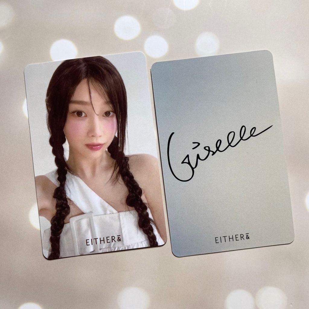Thẻ chứng thực đệm khí aespa Giselle either 3.0 lê giselle