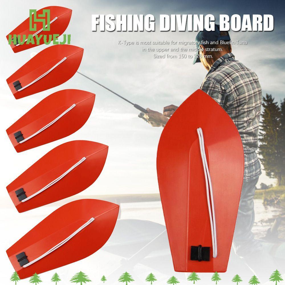 HUAYUEJI Diver Plate Red Deep Plastic Trolling Tool