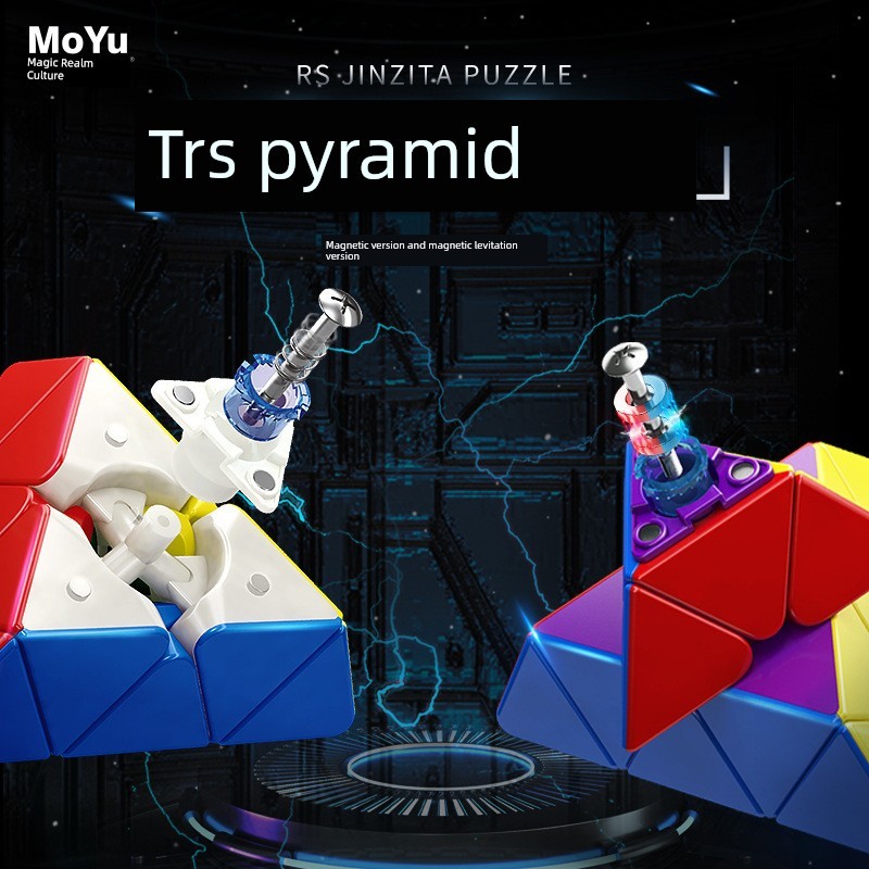 timer rubikrs3m 2020 rubik rs3m v5 Moyu RS Maglev Kim tự tháp Rubik's Cube Magnetic Edition Đồ chơi 