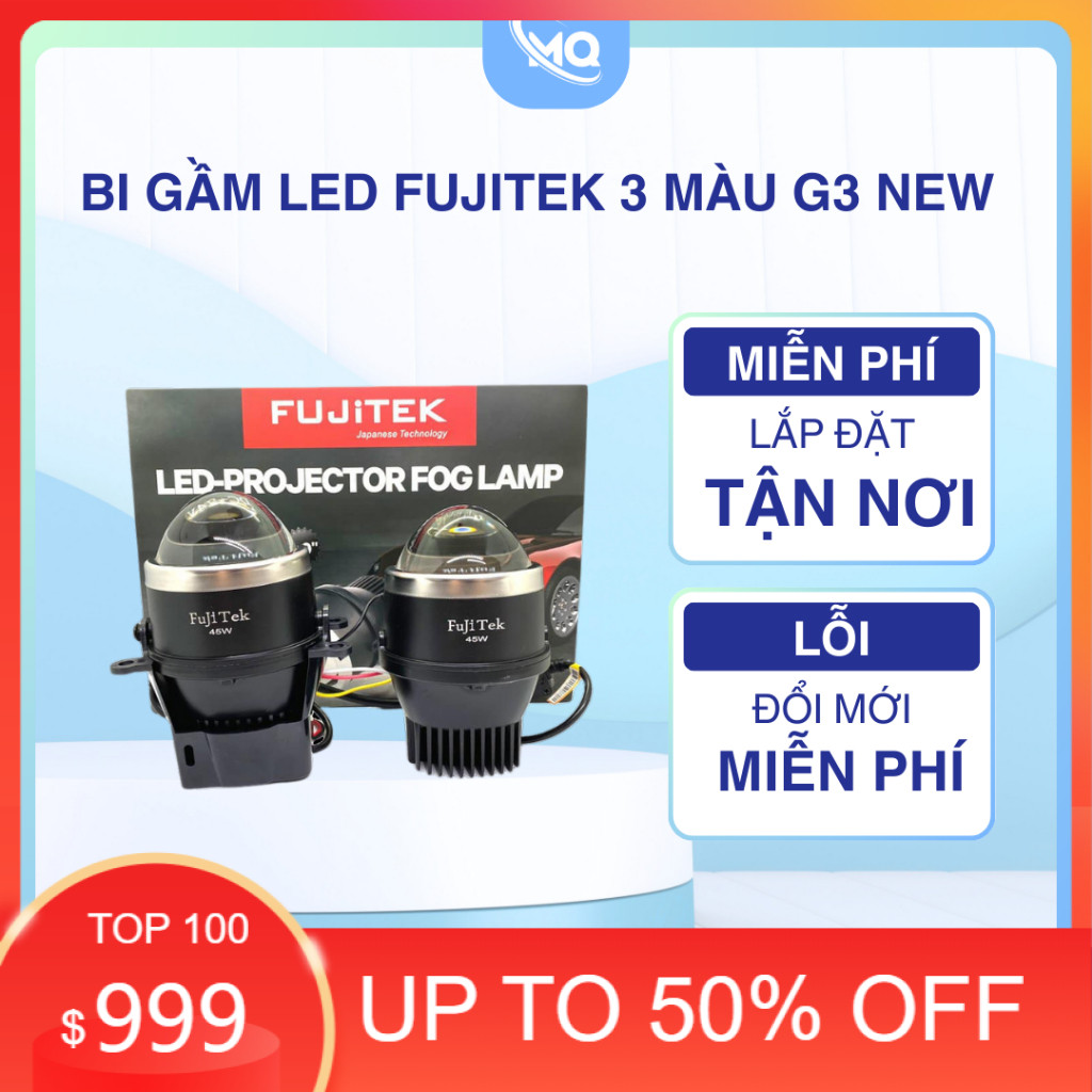 Mới nhất Bi Gầm Led Fujitek 3 Màu G3 | NEW Đổi Màu 2025 | Bi Gầm GS5, FUJITECK G1