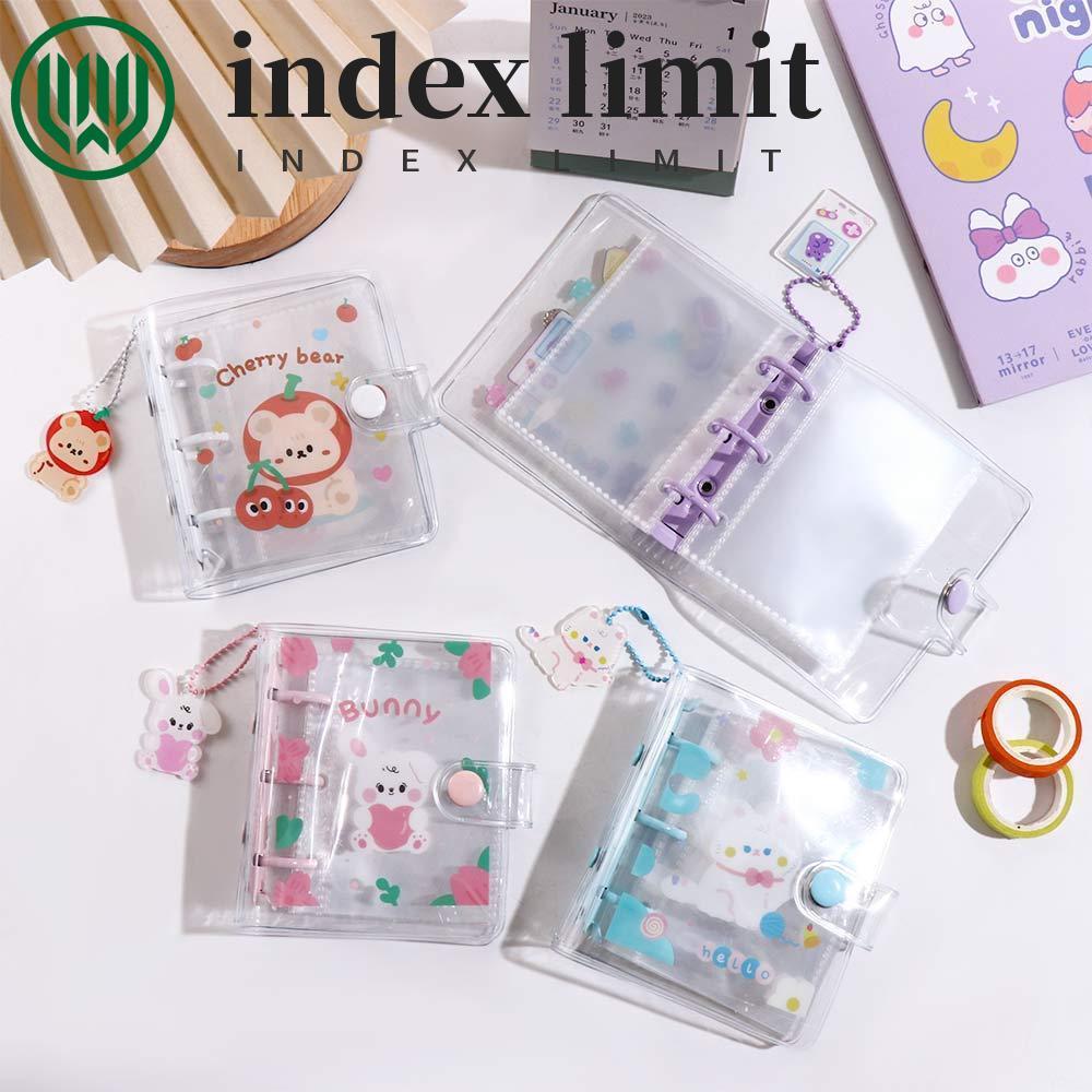 INDEX GIỚI HẠN Chất kết dính Sổ tay Kawaii Học sinh 3 lỗ Tạp chí Mini Planner Binder Ring Notebook