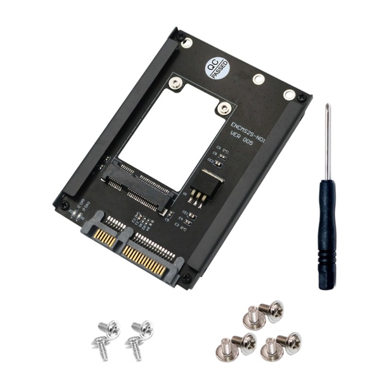 Kiss Ổ Cứng MSATA Sang SATA3 0 6Gbps Ổ Cứng Có Khung Giá Đỡ Cho Vỏ Ổ Cứng mSATA