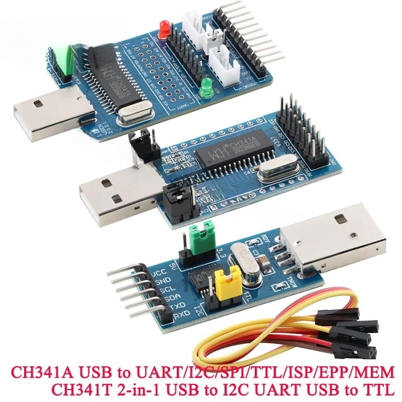 CH341A Lập trình viên USB sang SPI I2C IIC UART TTL ISP Serial Adapter Module EPP / MEM Bàn chải chu