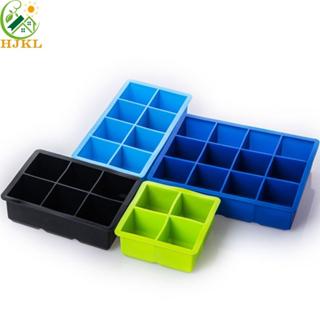 HJKL Máy làm đá viên HJKL, 4 / 6 / 8 / 12 Lưới Khay đá lớn không chứa BPA, Có thể xếp chồng lên nhau đa chức năng có thể tháo rời Khuôn đá vuông DIY Dụng cụ nhà bếp