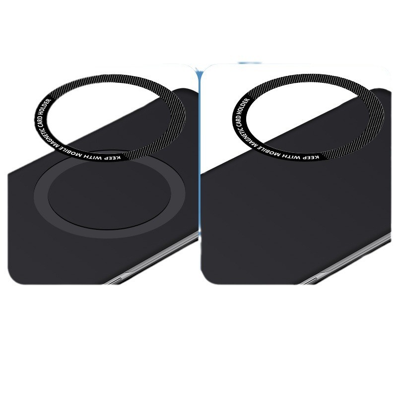 Miếng dán hít nam châm điện thoại, Vòng Magsafe, Miếng dán tăng lực hút Magsafe dán ngoài ốp lưng - 