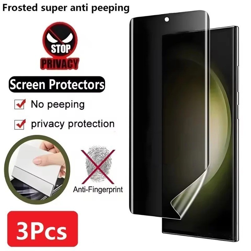 3 Phim Hydrogel Mờ Mờ Cho Oukitel C57s C57 C53 C51 C50 C17 Pro Chống Ánh Sáng Xanh Chống Gián Điệp B