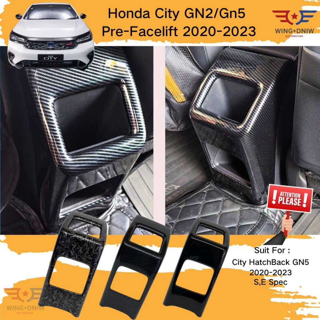 Vỏ bảo vệ lỗ thông hơi phía sau cho Honda City GN2 / GN5 Hatchback 2020-2026 Phụ kiện ô tô