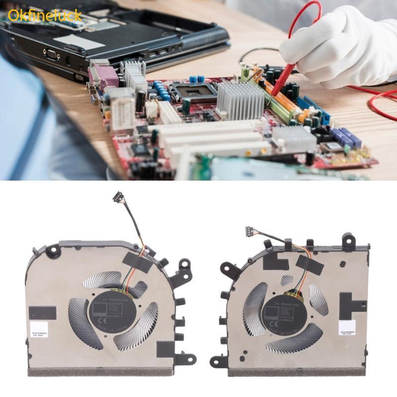 OKFI CPU GPU Tản Nhiệt DC12V 4Pin 4 Dây Laptop Làm Mát Quạt Thay Thế Cho 16s IMH9 9 16IMH9 L + R ORG