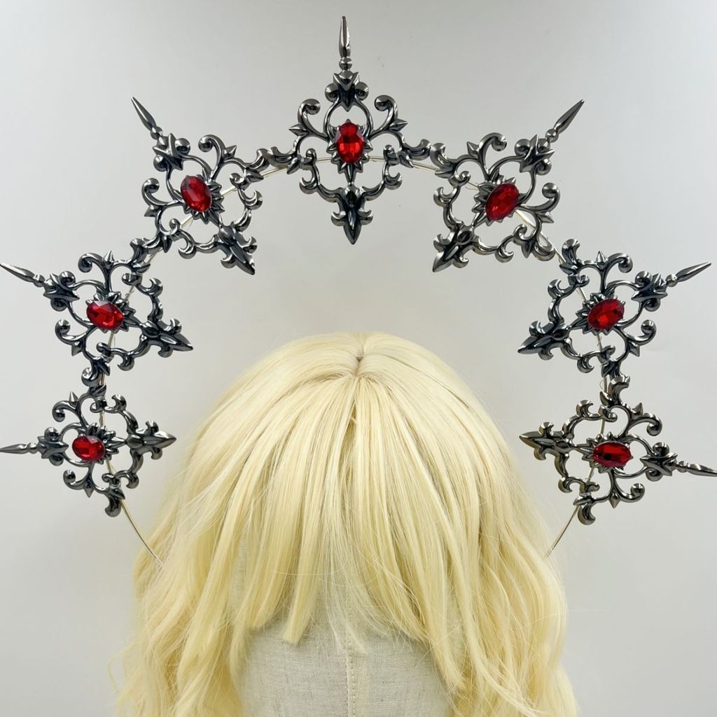 Lolita Halo Mũ Virgin Sun Crown Băng đô thiên thần lolita Ảnh Gothic đậm phong cách Gothic