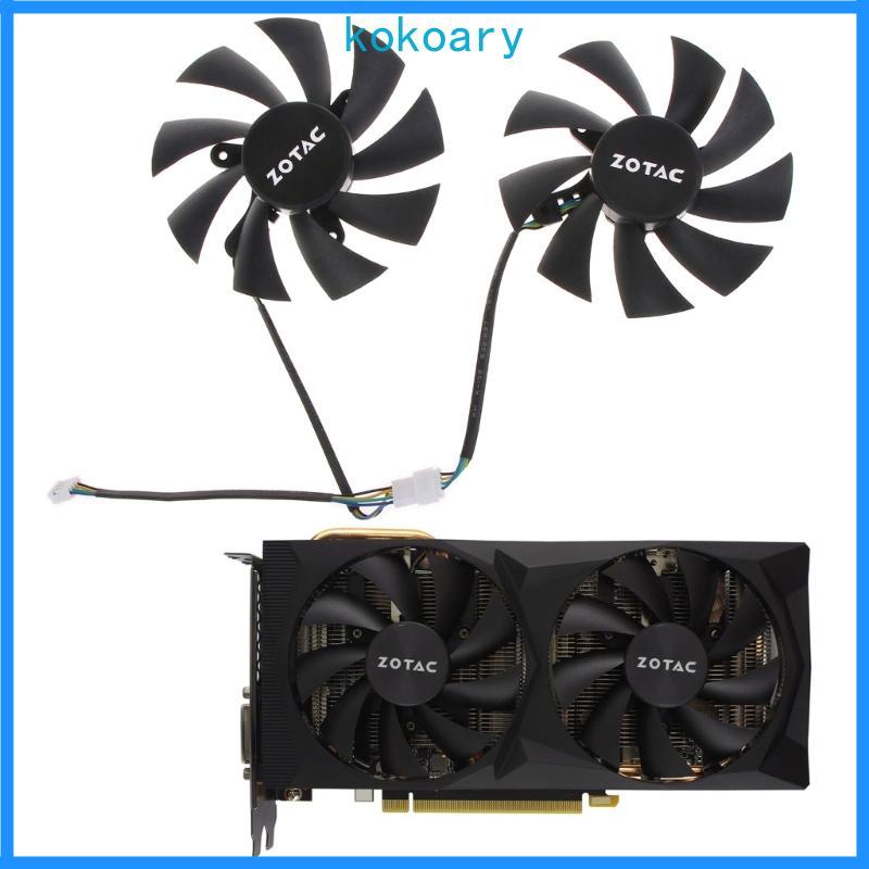 KOK 1 2PC 88mm 4PIN 0 35A GA92S2H Quạt VGA Cho Zotac RTX2060 2060 SUPER Card Đồ Họa