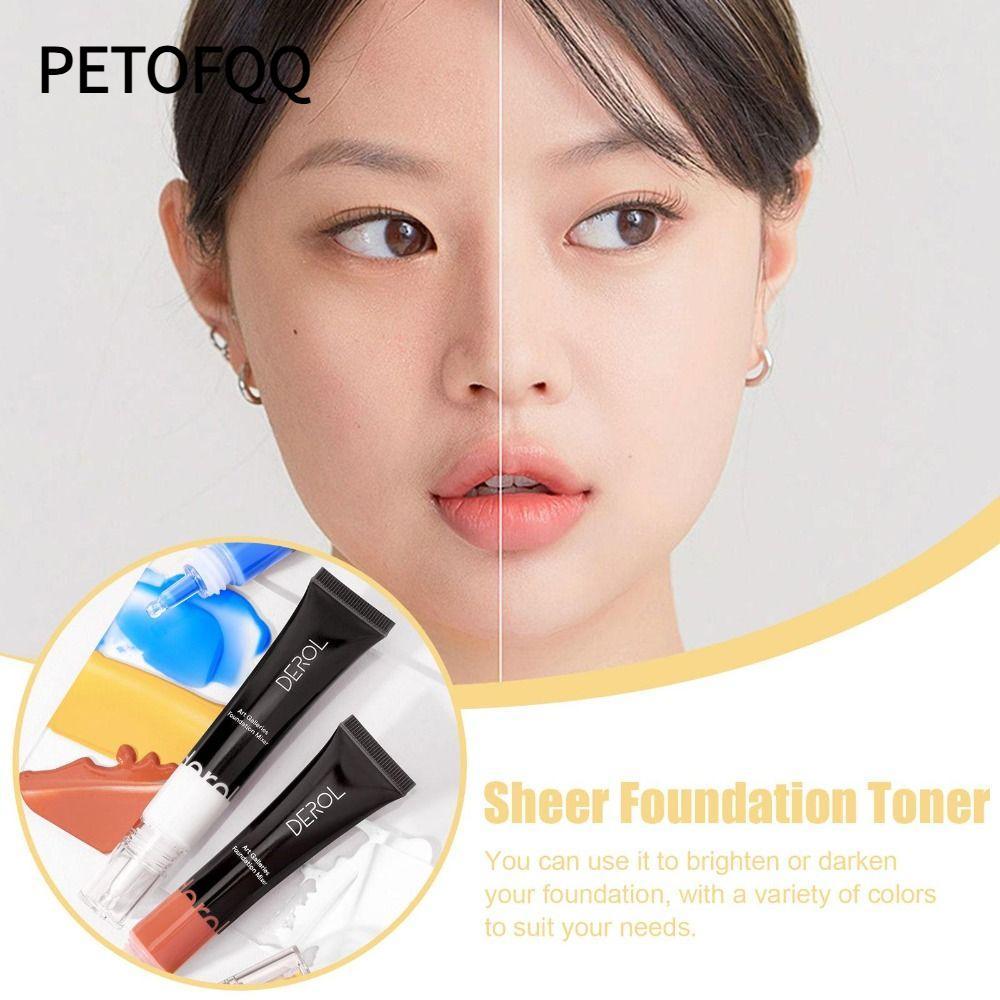PETOFQQ Color Corrector Portable Blue Foundation Mixing Pigment to Natural Undertone Color Adjuster