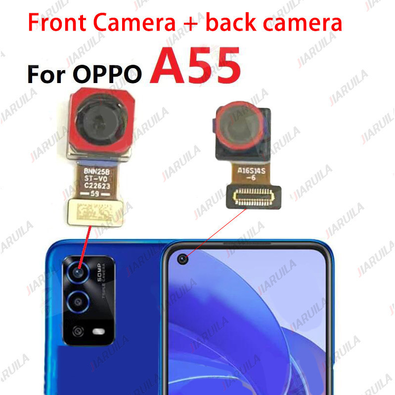 Dành Cho Oppo A55 CPH2325 Camera Trước Mặt Sau Camera Mềm Cáp Linh Kiện Thay Thế