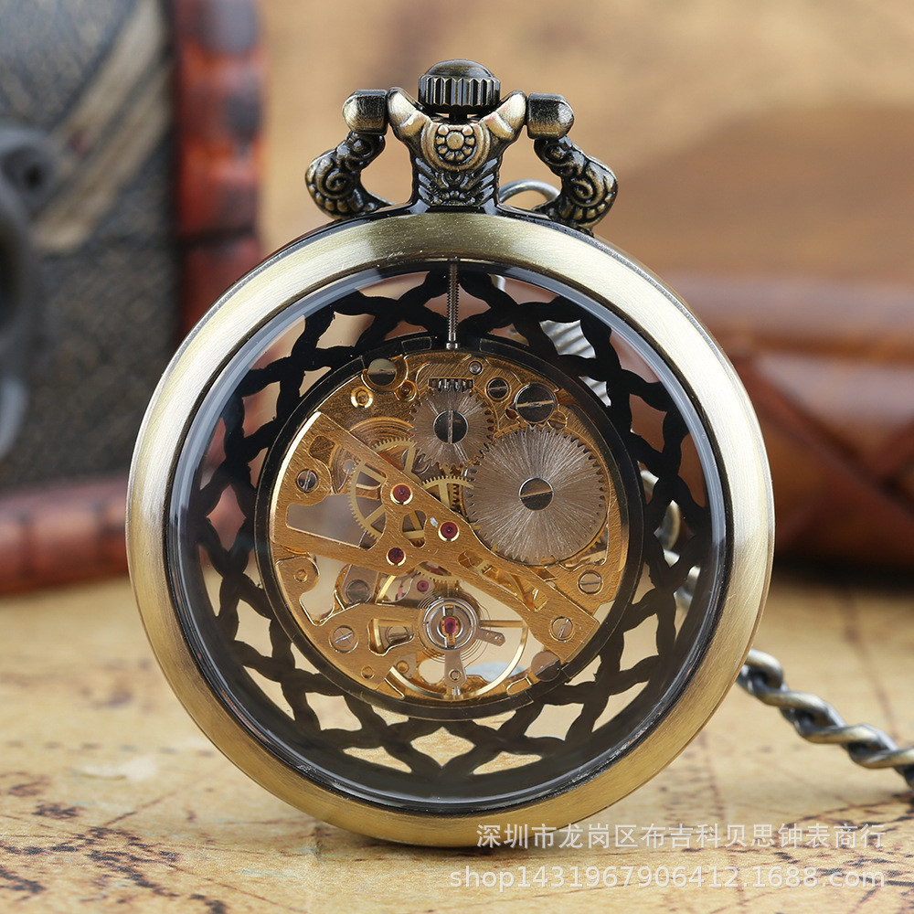 [Sản phẩm mới] Quà tặng Retro Nhiều màu Hoa văn chữ thập rỗng Hướng dẫn sử dụng Đồng hồ bỏ túi cơ khí Đồng hồ bỏ túi thẳng Coverless Hàng có sẵn Vận chuyển nhanh [Giảm giá] Quà tặng ngày lễ tình nhân sinh nhật