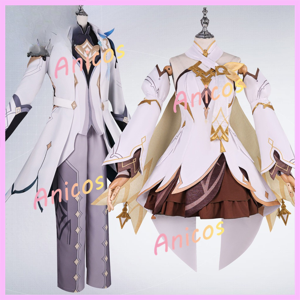 Genshin Impact Cosplay Traveler Lumine Aether, Chất Liệu Tốt