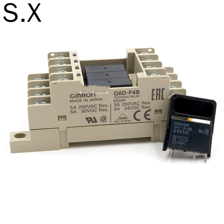 Mô-đun rơle Omron G6D-F4B DC24V Tích hợp 4 G6D-1A-ASI Toàn bộ G6D-F4B