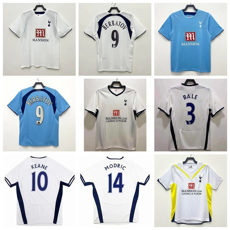 06 / 07 Tottenham Hotspur Home Retro Áo Bóng Đá Áo Thun Thể Thao S-XXL