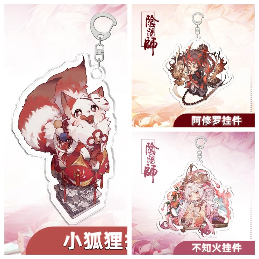 Móc khóa Âm Dương Sư Onmyoji mô hình Acrylic Standee Chibi trang trí cặp sách quà tặng sưu tầm game 
