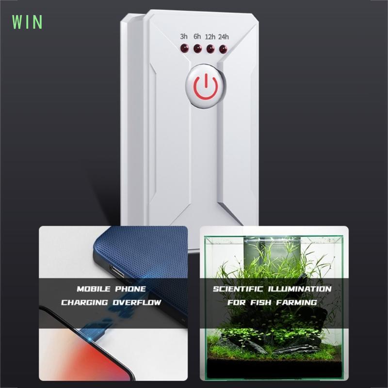 WIN 4 Presets Cơ Hẹn Giờ Ổ Cắm 3H 6H 12H 24H Chu Kỳ Hàng Ngày Cho Bể Cá Ánh Sáng