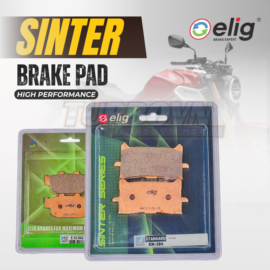 BỐ THẮNG ELIG SINTER HONDA CB650R NEO SPORT CAFÉ 2019-2025 ( T-384, S-066 )