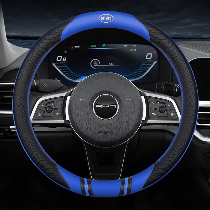 Vỏ bọc vô lăng bằng da dập nổi 3D Thích hợp cho BYD Atto 3 Yuan Plus 40FT 30FT 35FT Xe thể thao chốn