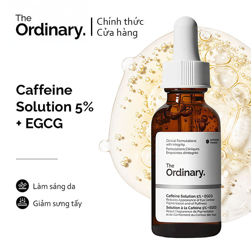 The Ordinary caffeine giảm bọng mắt và quầng thâm vùng mắt Caffeine Solution 5% + EGCG 30ml