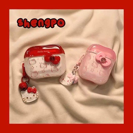 Ốp lưng bảo vệ Creamy Bow kt Cat airpodpro Vỏ tai nghe Bluetooth không dây Apple airpod4