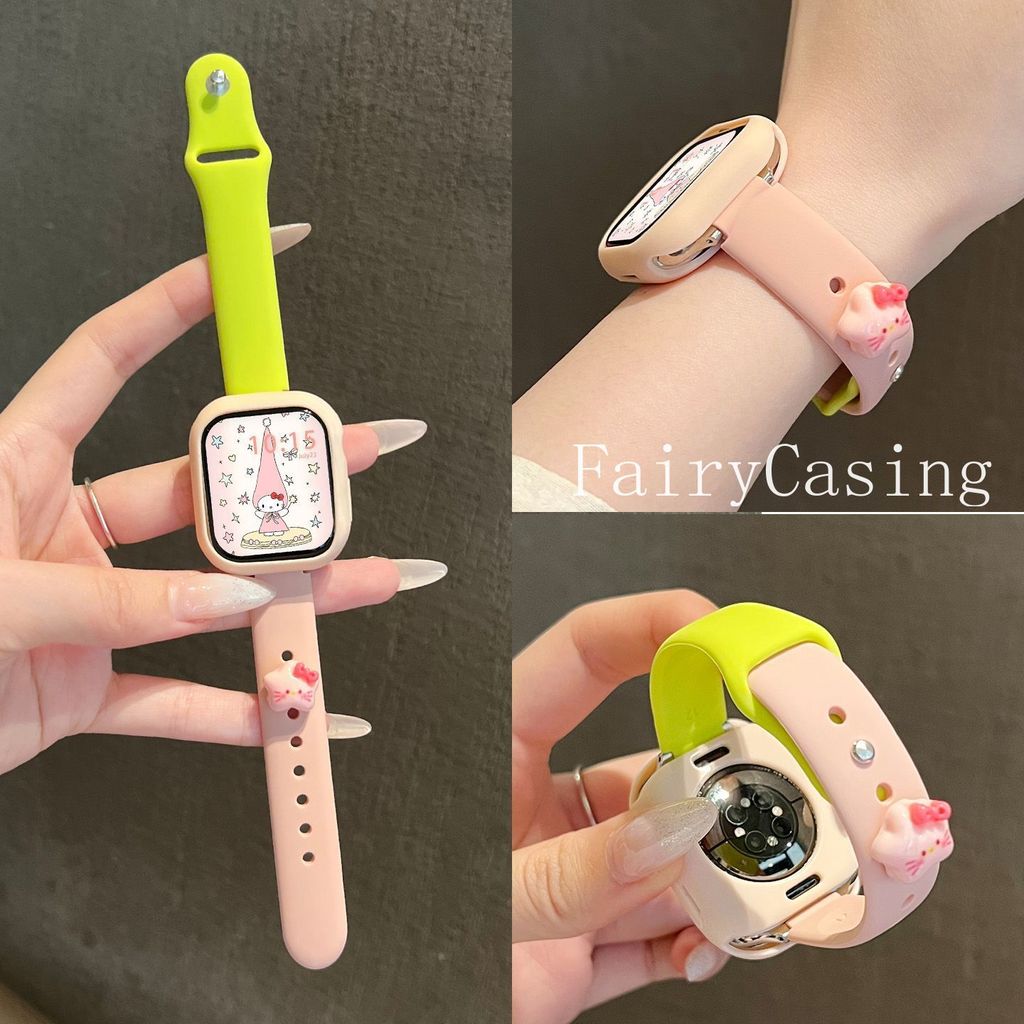 Dây Silicon Cho Apple Watch Dây S11 46mm 44 45 38 40 42 41mm Vòng Tay iWatch Series 10 9 8 7 SE Ultr