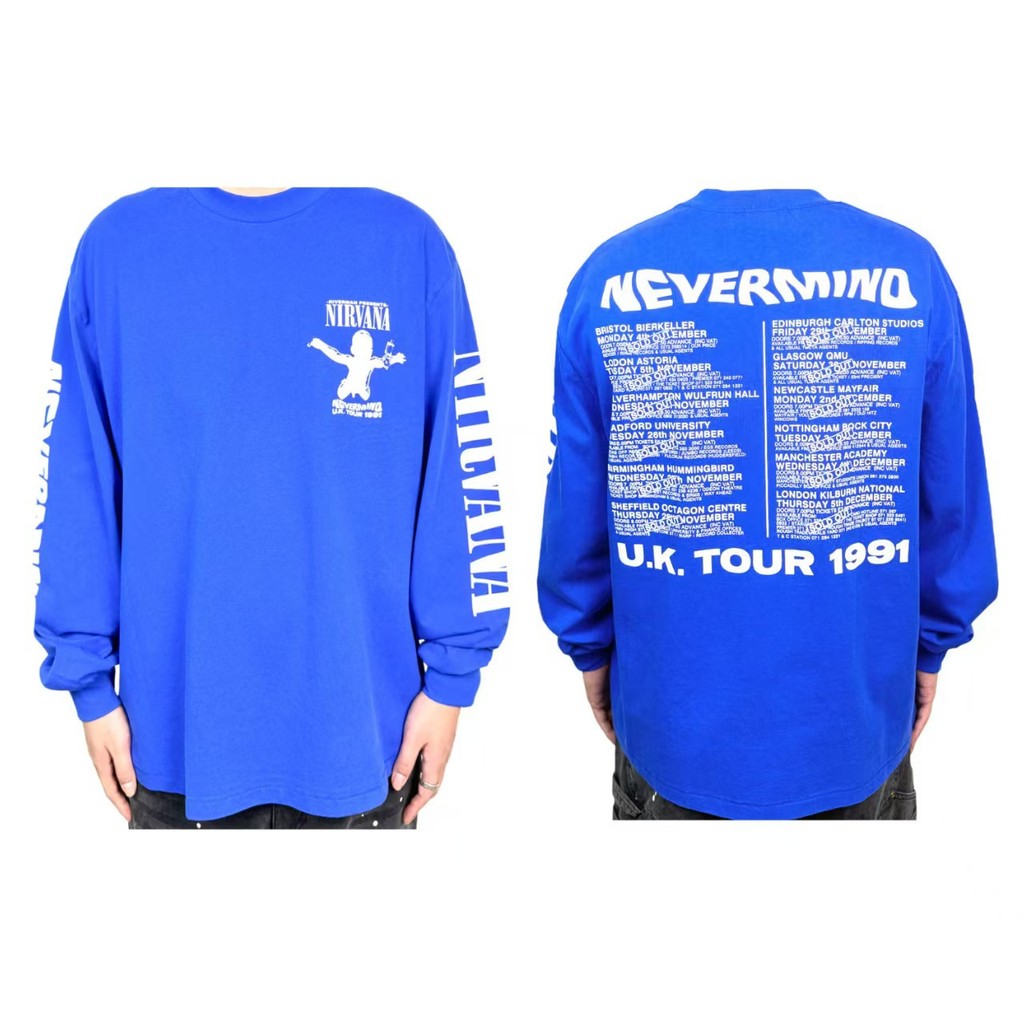 ZJLF Nirvana Band Nevermind Special Tour Retro Single-Sided Poster Limited Edition280g Heavyweight b