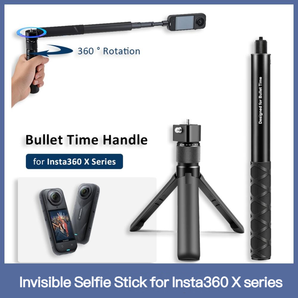 Gậy Selfie vô hình cho chân máy quay Insta360 X5 / X4 Air / X4 / X3 Bullet Time (OEM)